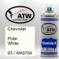 Preview: Chevrolet, Polar White, 93 / WA5704: 400ml Sprühdose, von ATW Autoteile West.